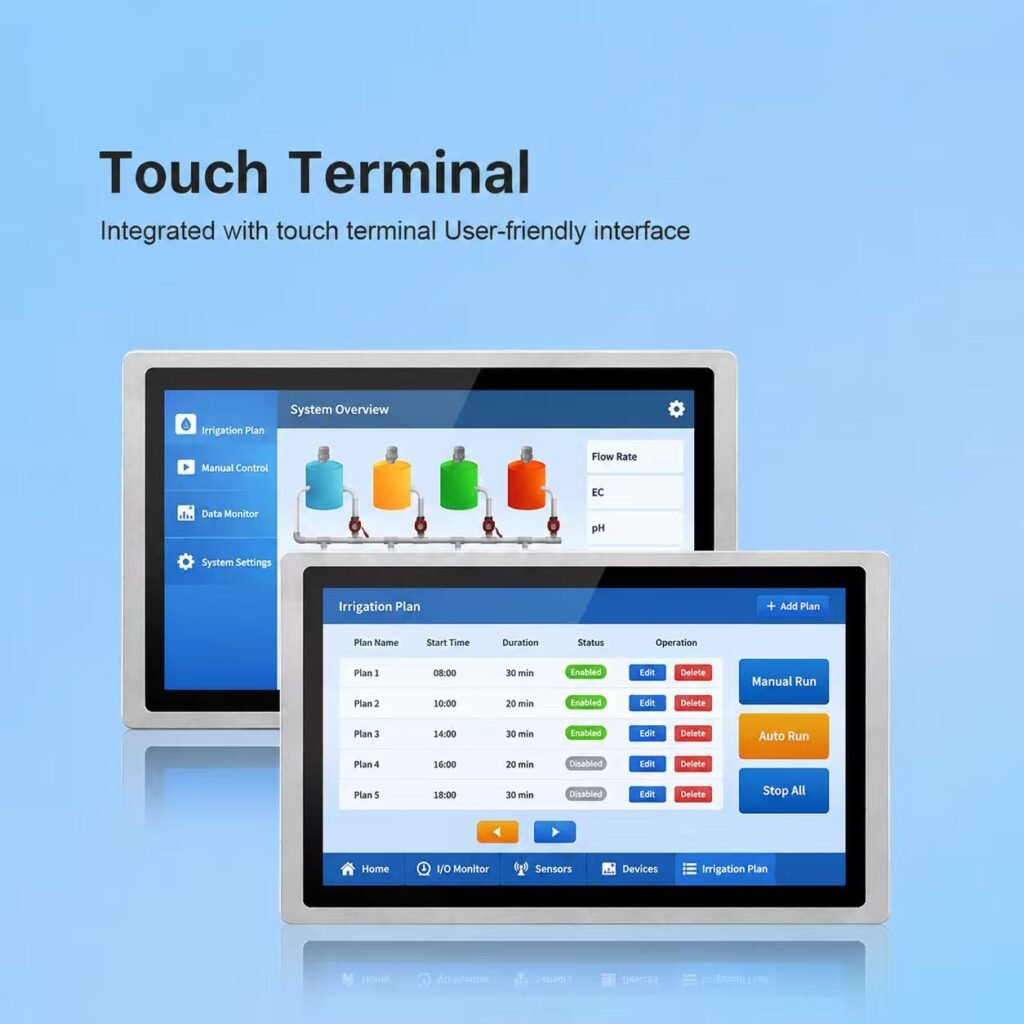Smart Fertigation Systems Touch Screen