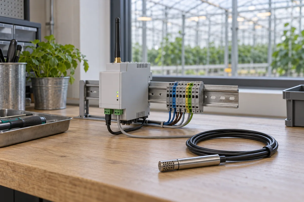 Agricultural sensor and gateway equipment prepared for integration testing