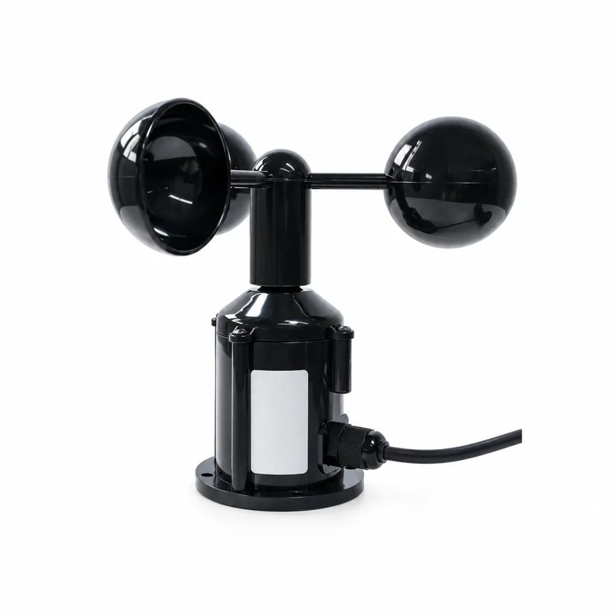 Cup anemometer for agricultural weather monitoring