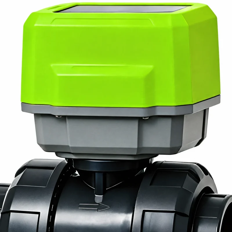 Solar-Powered Smart Irrigation Ball Valve — ST-A2 — edited controller and component detail