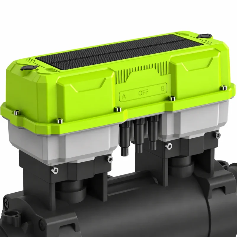 Dual-Outlet Smart Irrigation Valve — ST-A5 — edited controller and component detail