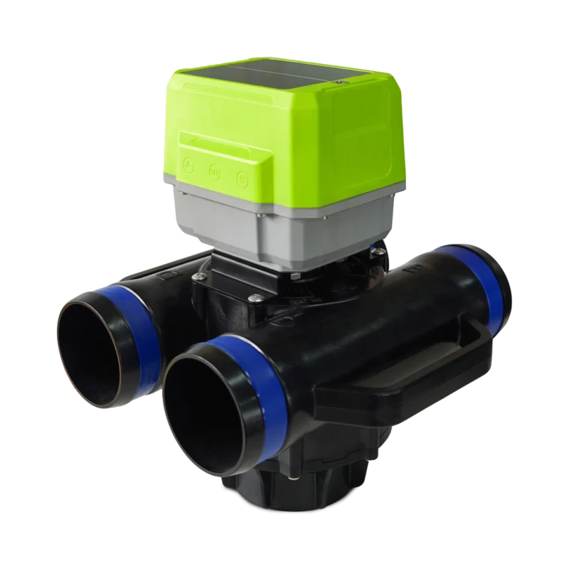 five-port irrigation valve — ST-A2 solar-powered control assembly