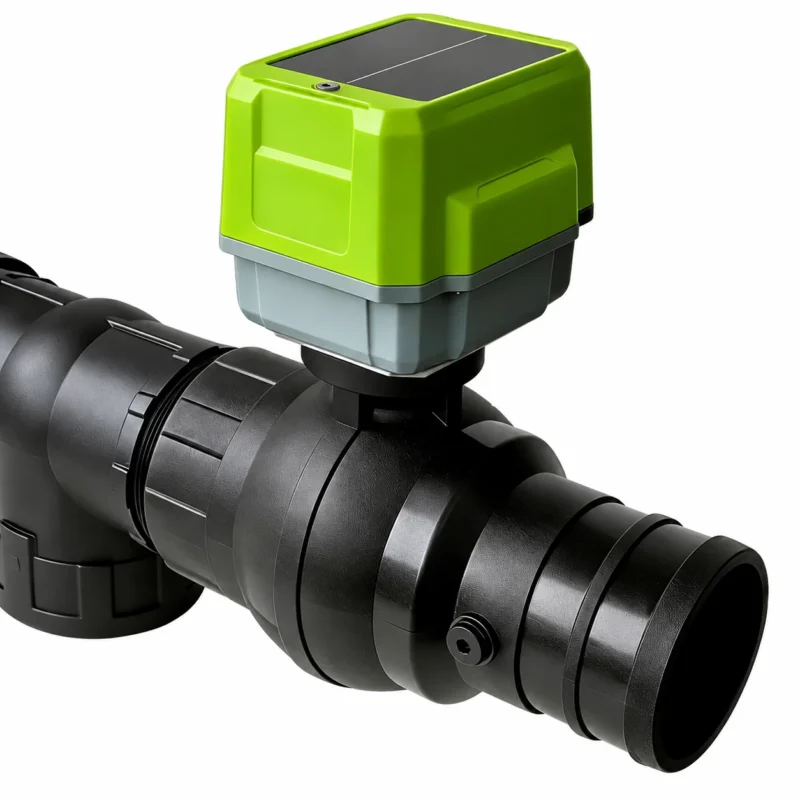 Smart Irrigation Hose Ball Valve — ST-A2 — edited controller and component detail