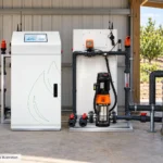 J Series Single-Channel Fertigation Unit — AI-generated agricultural application illustration