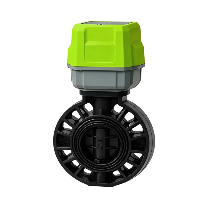 smart irrigation butterfly valve — ST-A2 solar-powered control assembly